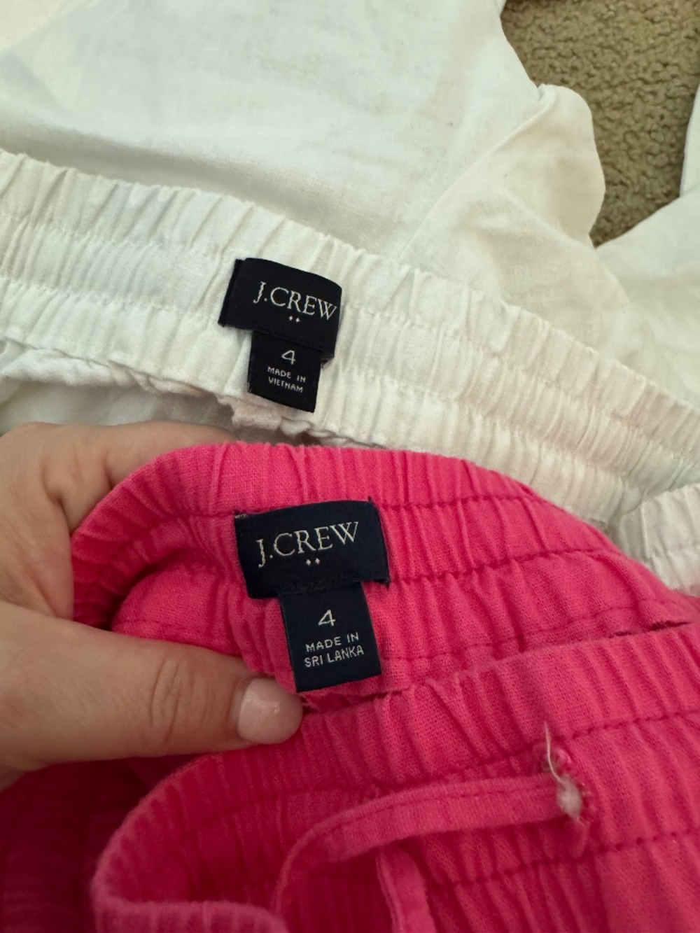 J crew linen pants